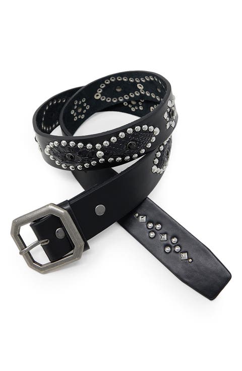 Mojave Studded Leather Belt