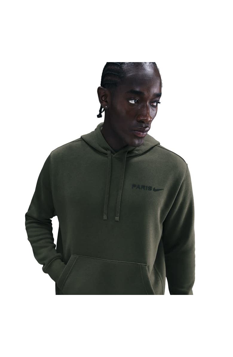 Nike Men's Nike  Olive Paris Saint-Germain Club Fleece Hoodie, Main, color, Olive