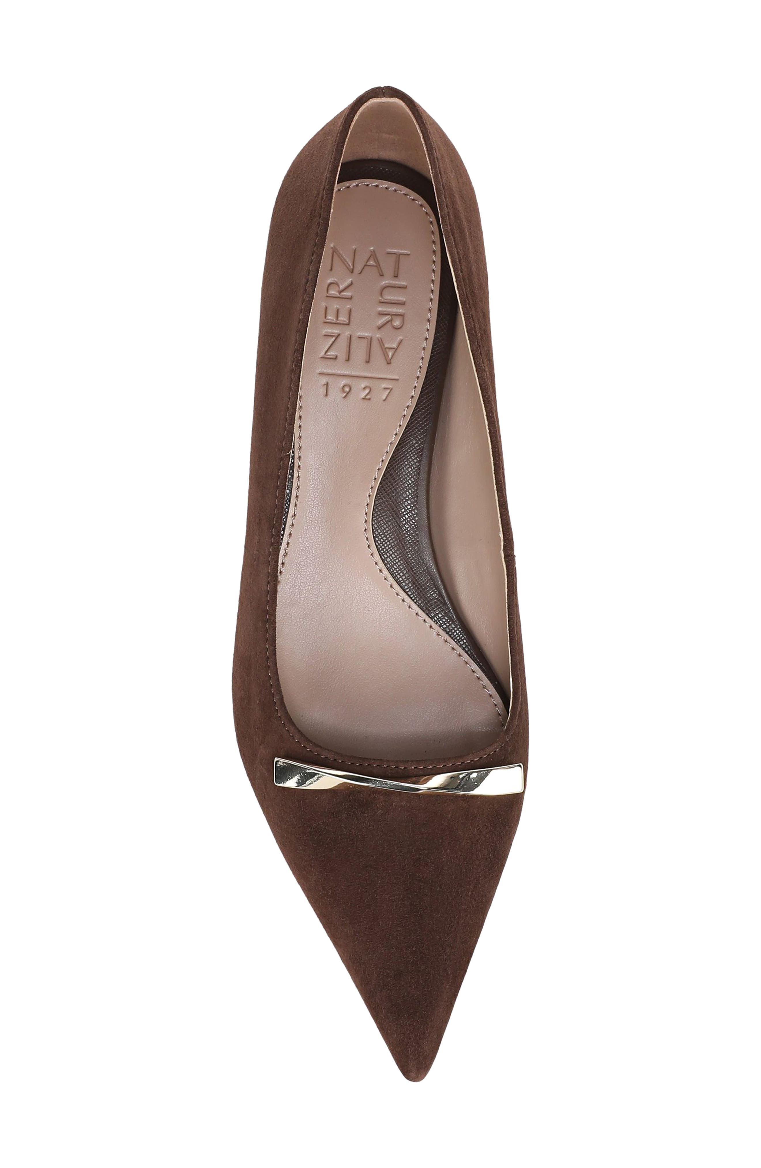 Rumi Slingback Bit Loafer Pump, Alternate, color, CHOCOLATE SUEDE