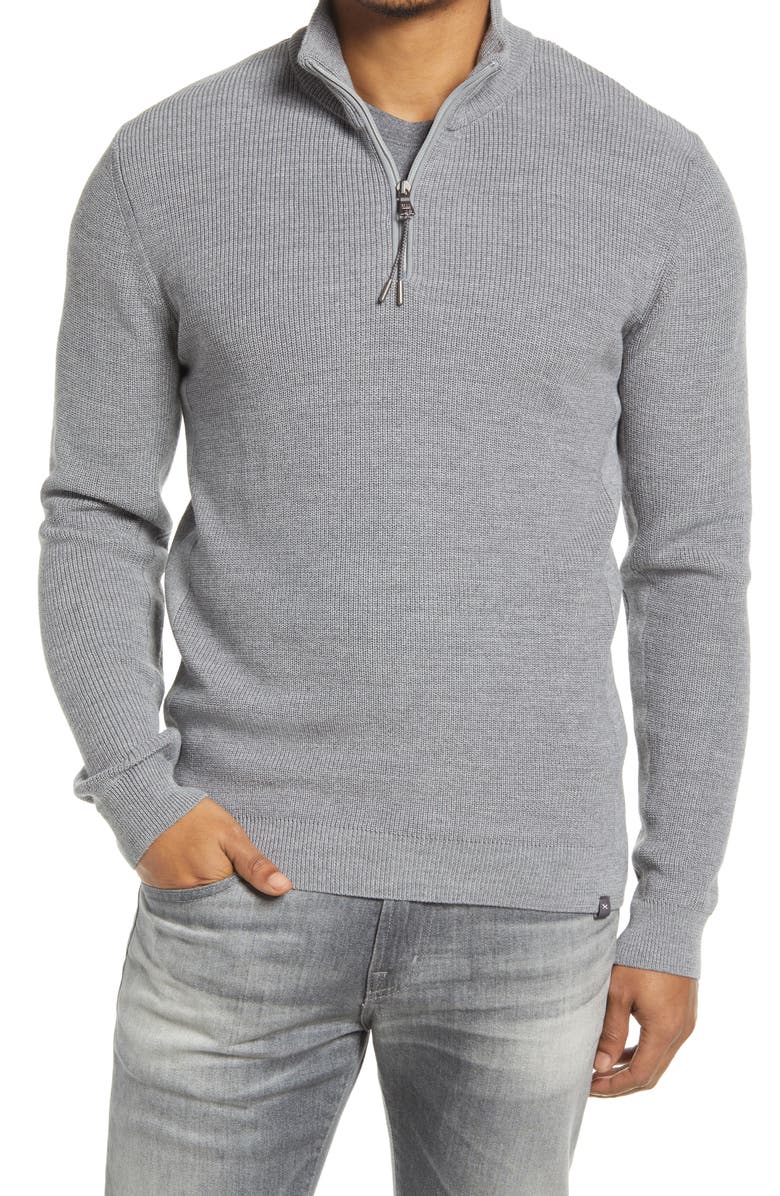 Brax Steffen Feel Good Sportive Quarter Zip Sweater, Main, color,