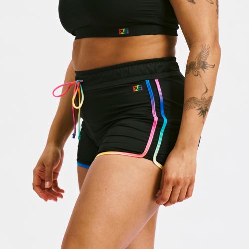 Tomboyx High Waisted Swim Boy Short In Black
