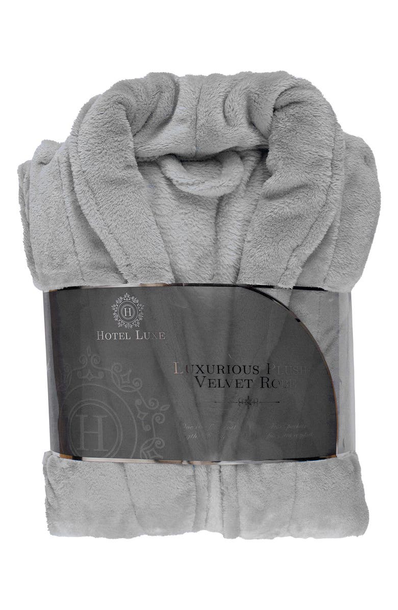 SUTTON HOME Hotel Luxurious Plush Velvet Robe, Alternate, color,