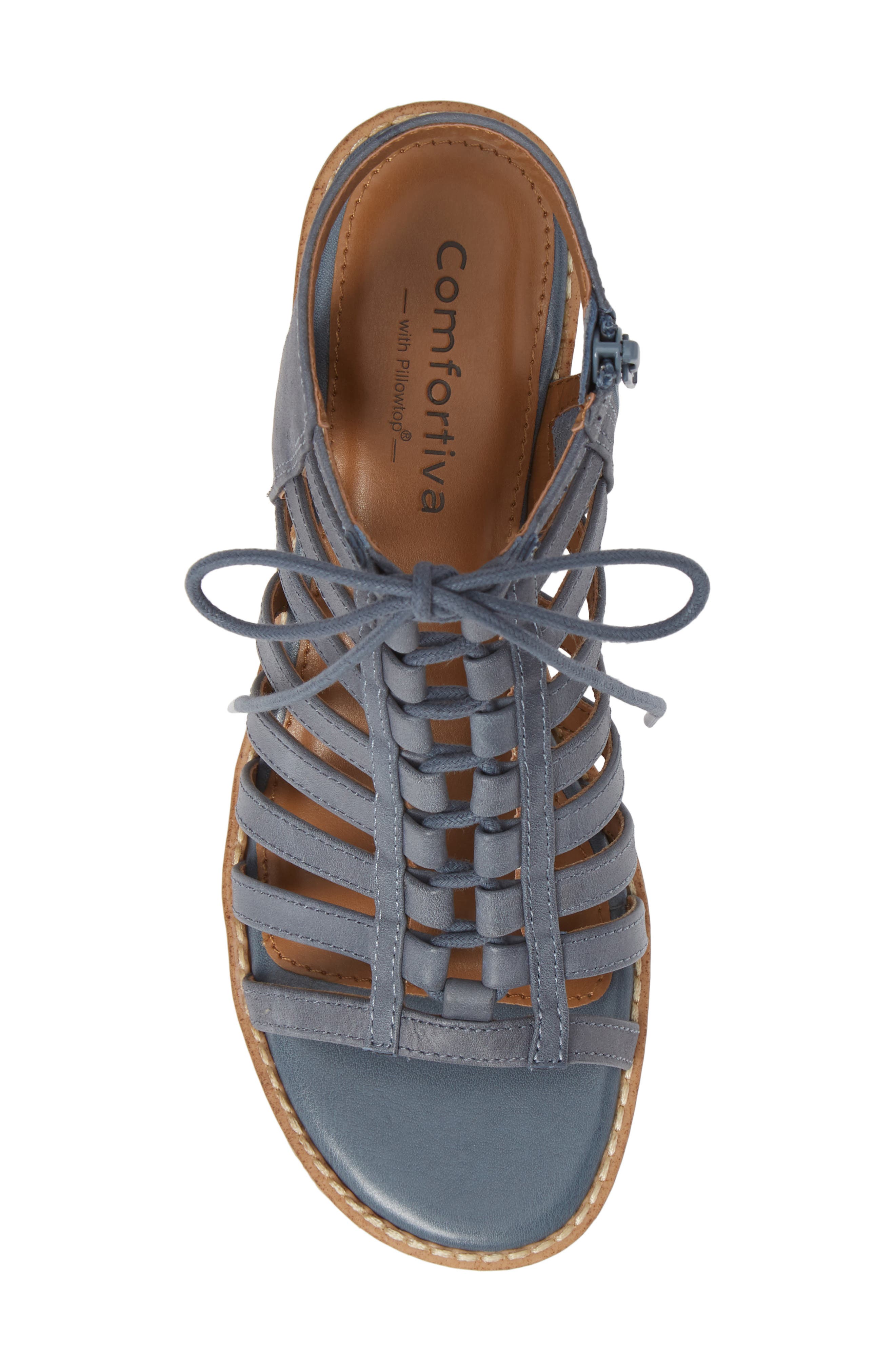 Blossom Sandal, Alternate, color, CHAMBRAY LEATHER