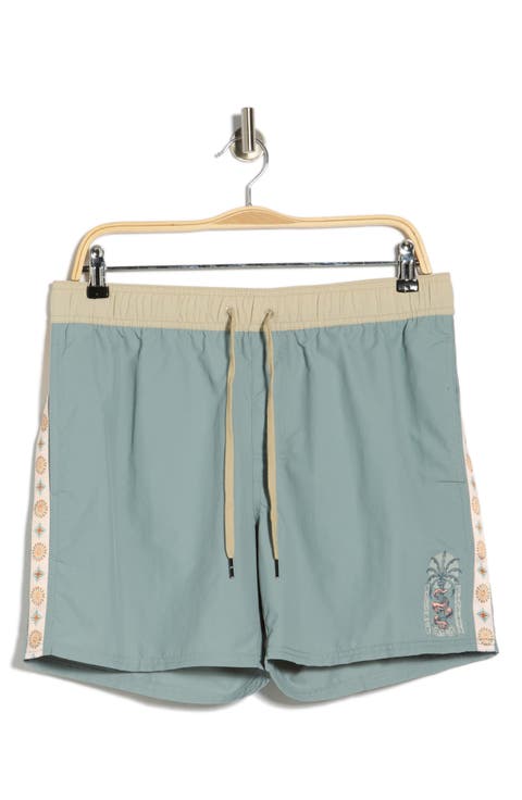 Charm Drawstring Swim Trunks
