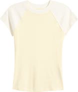Topshop Short Raglan Sleeve Cotton T-Shirt