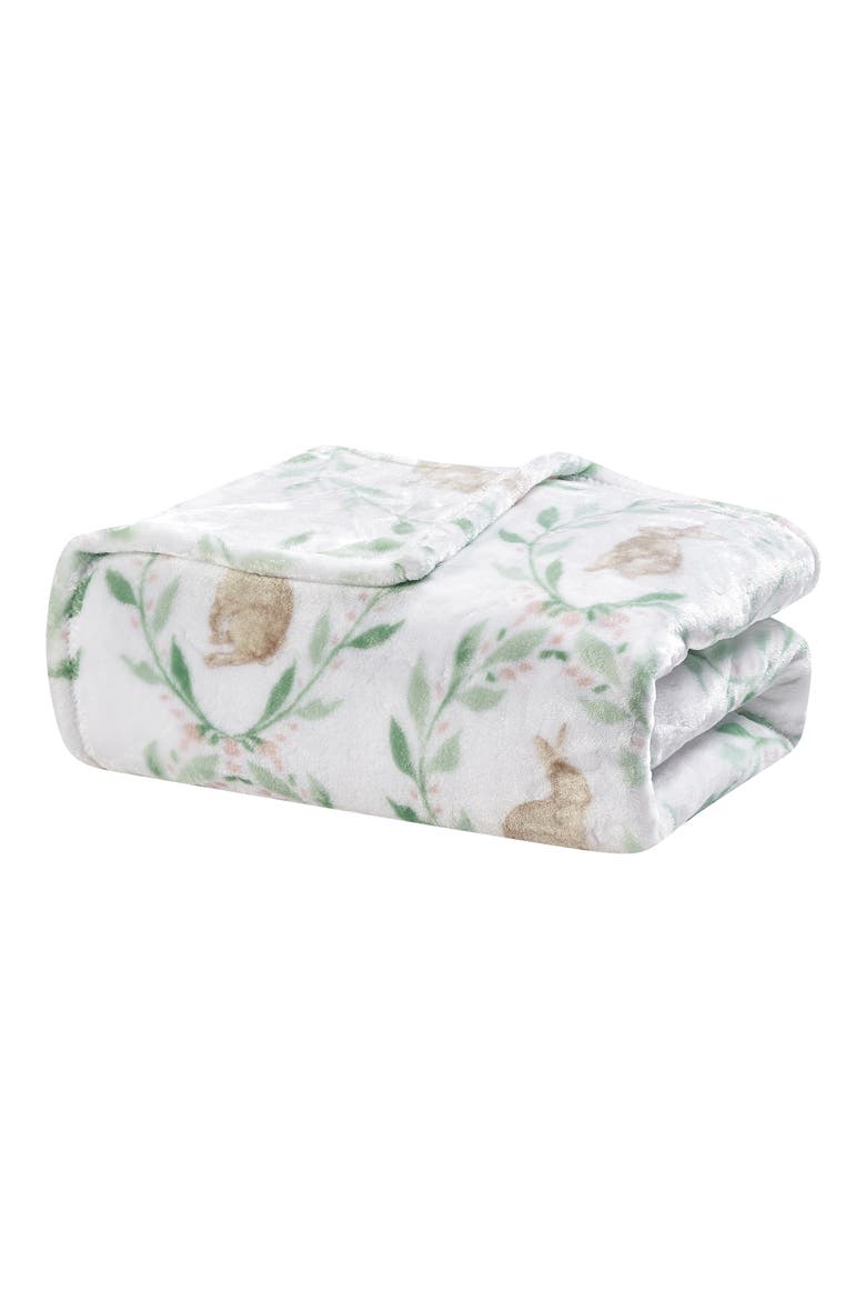 Jas Plush Throw Blanket, Main, color, WHITE