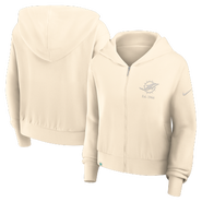 Nike Women's Nike Natural Miami Dolphins Established Date Full-Zip Hoodie