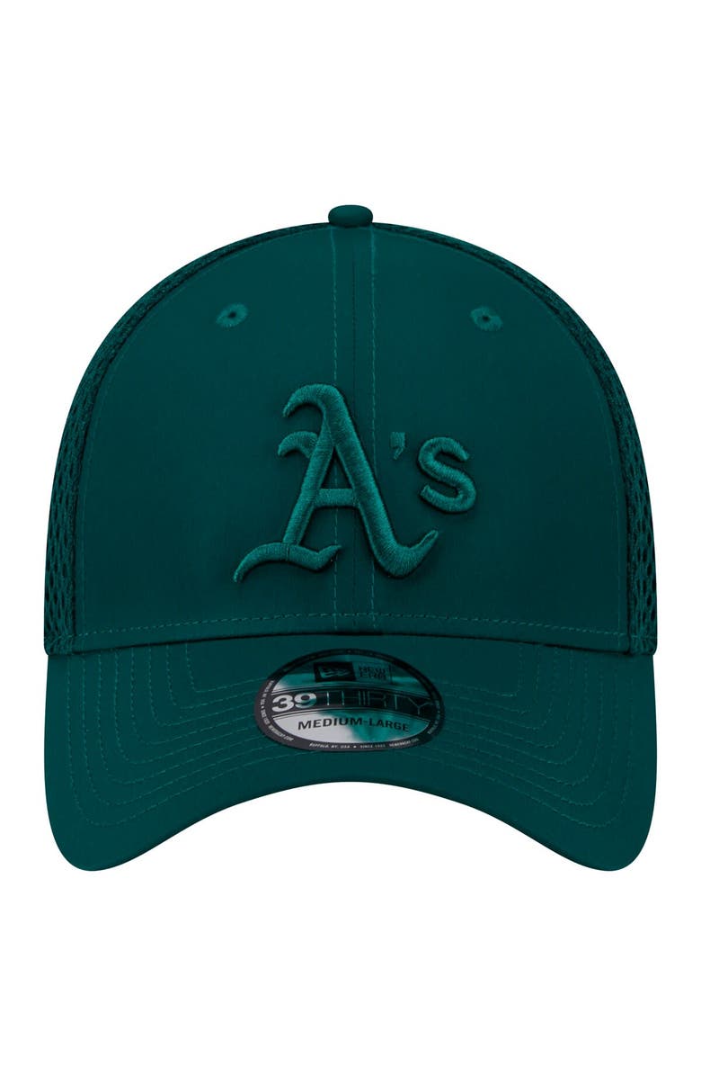 New Era Men's New Era Green Oakland Athletics Team Tone 39THIRTY Flex Hat, Alternate, color, Green