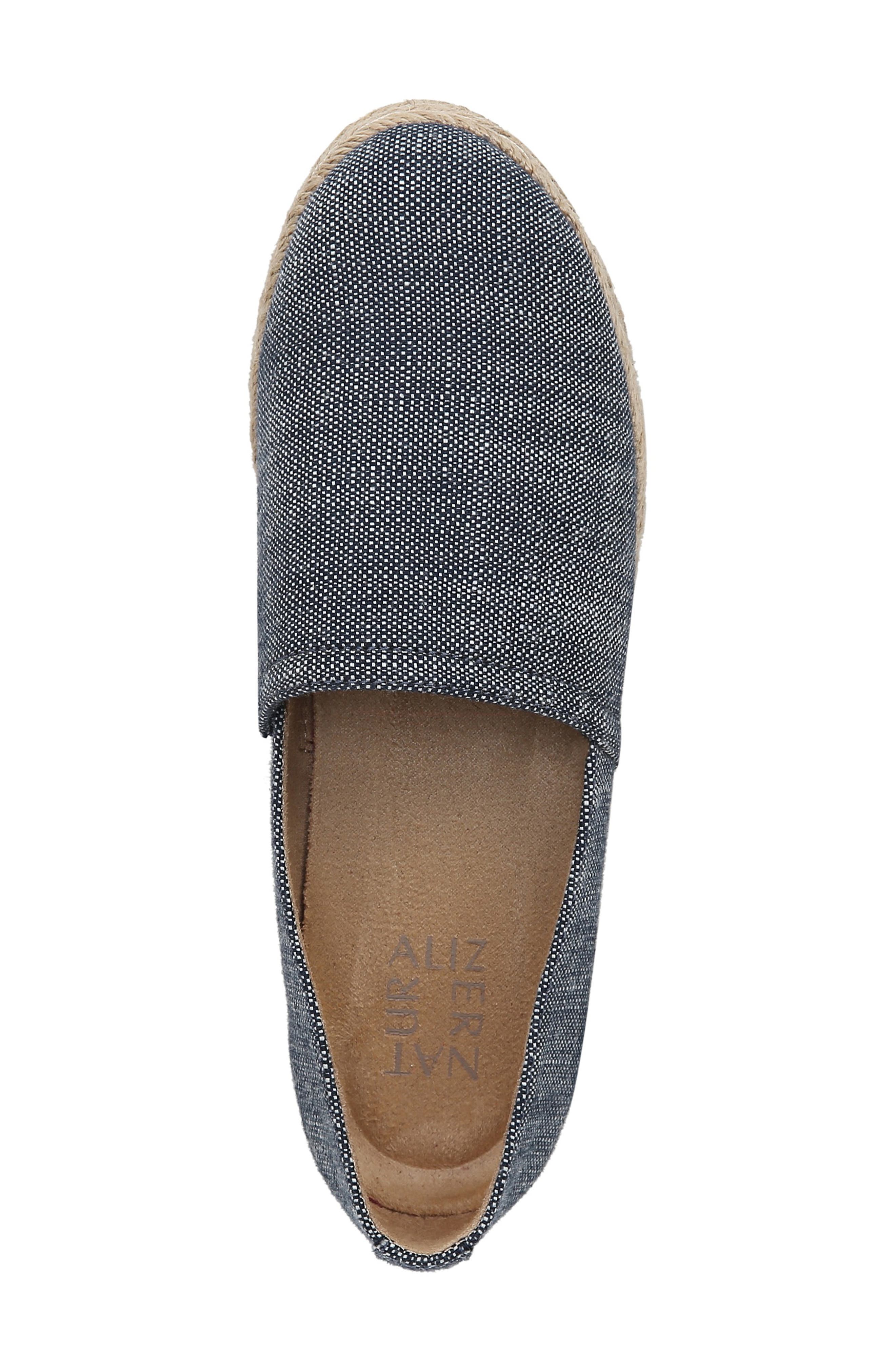 Thea III Espadrille Slip-On, Alternate, color, NAVY LINEN FABRIC