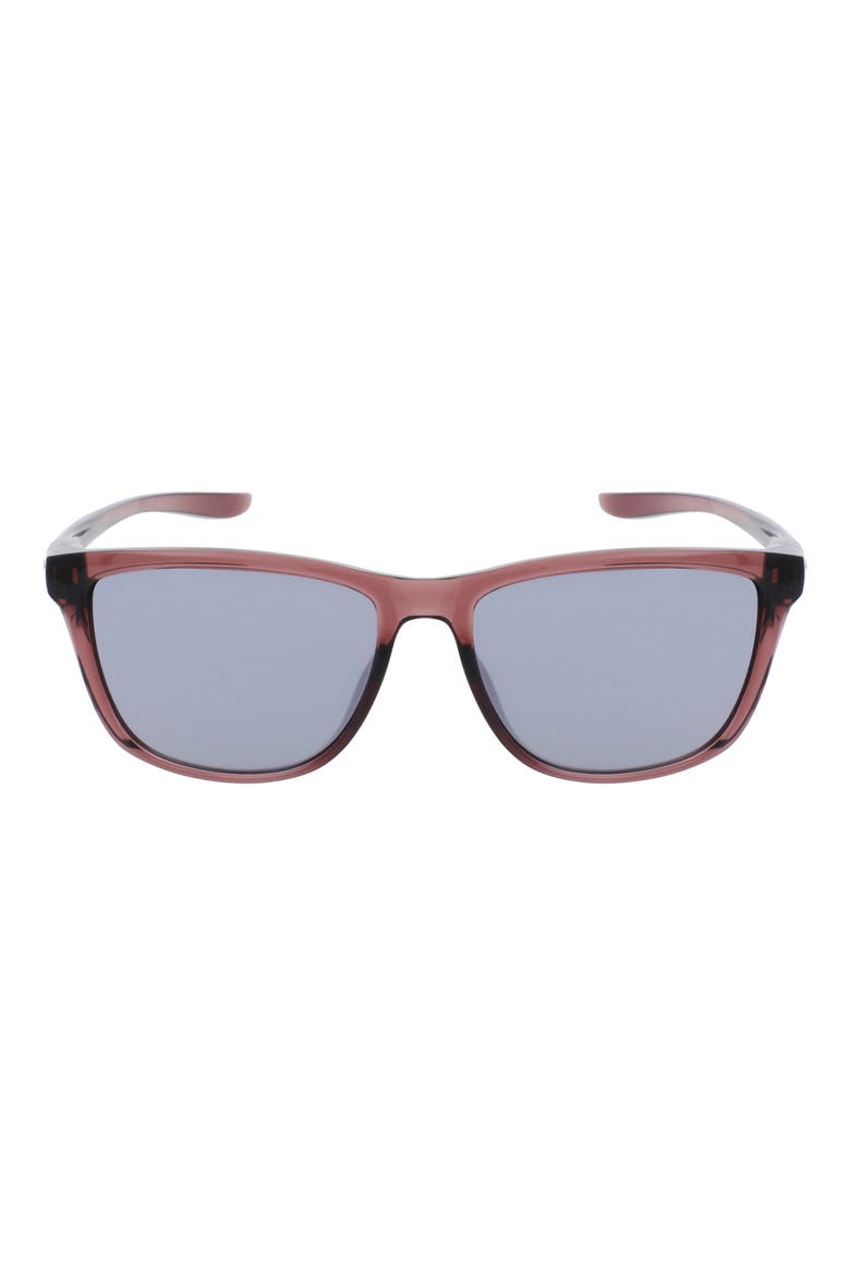 City Icon 61mm Rectangle Sunglasses, Main, color, SMOKEY MAUVE / GREY