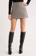 Alice + Olivia Elana Faux Leather Miniskirt
