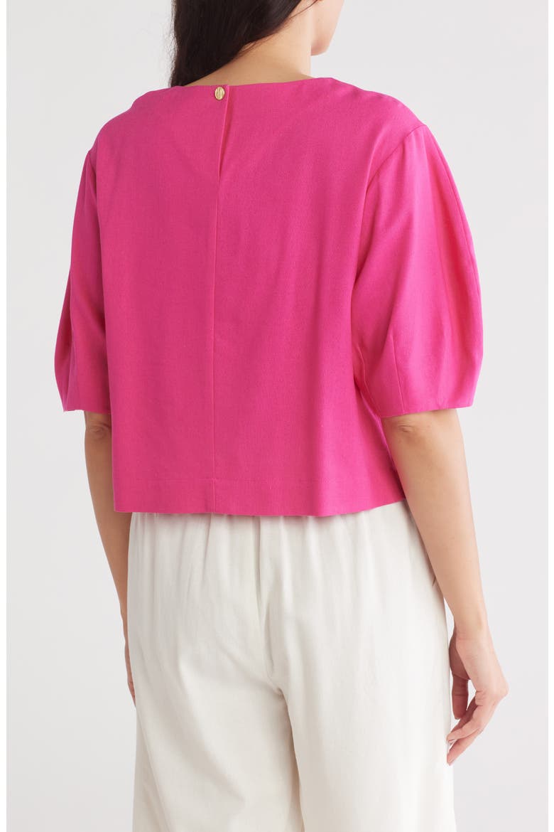 Balloon Sleeve Top, Alternate, color, FUCHSIA