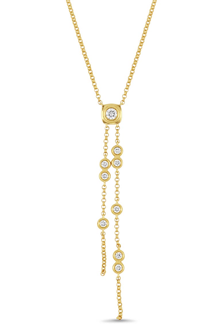 Monaco Diamond Lariat Necklace, Alternate, color, 18K YELLOW GOLD