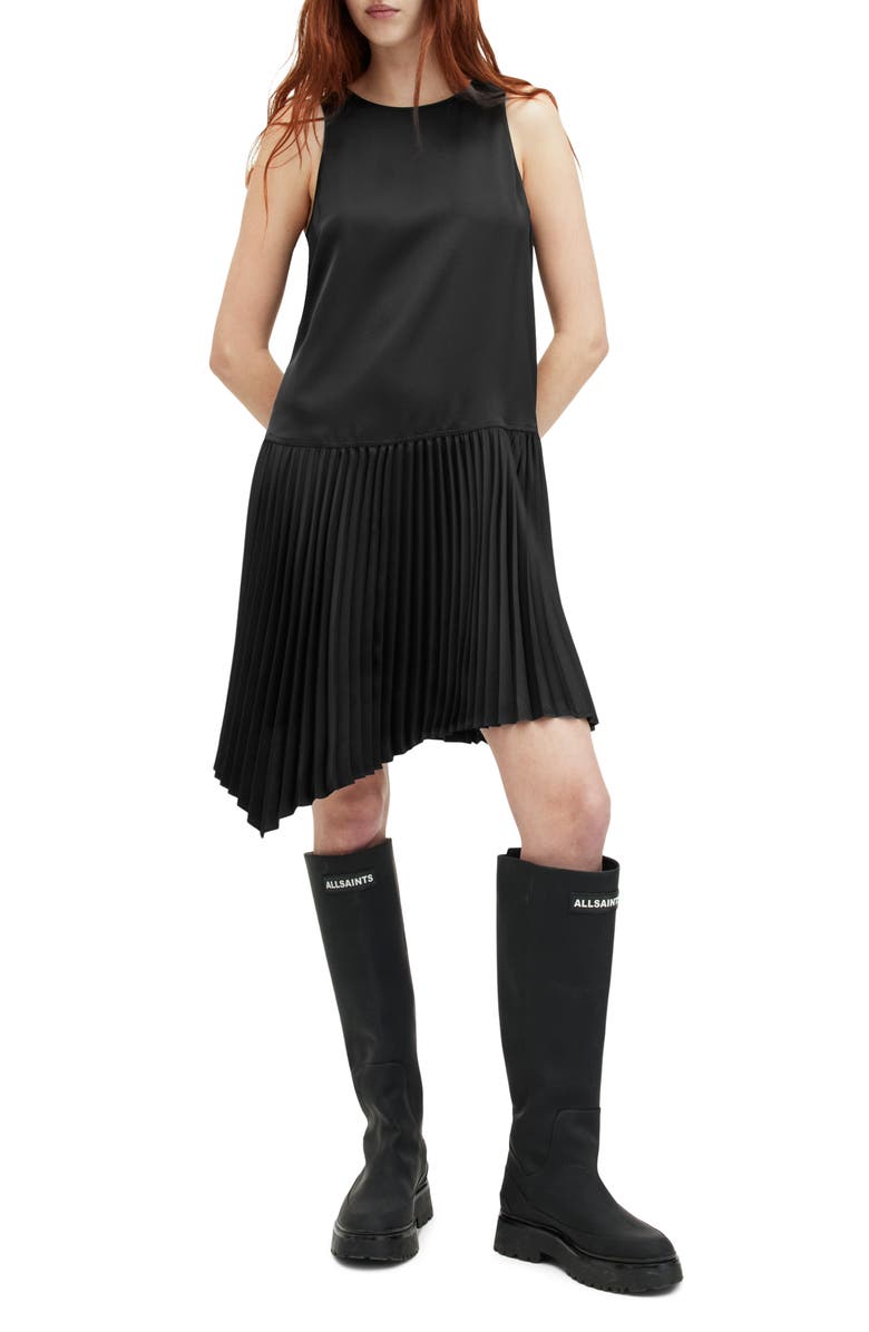 AllSaints Flora Turtleneck Sweater & Sleeveless Dress Set, Main, color, 