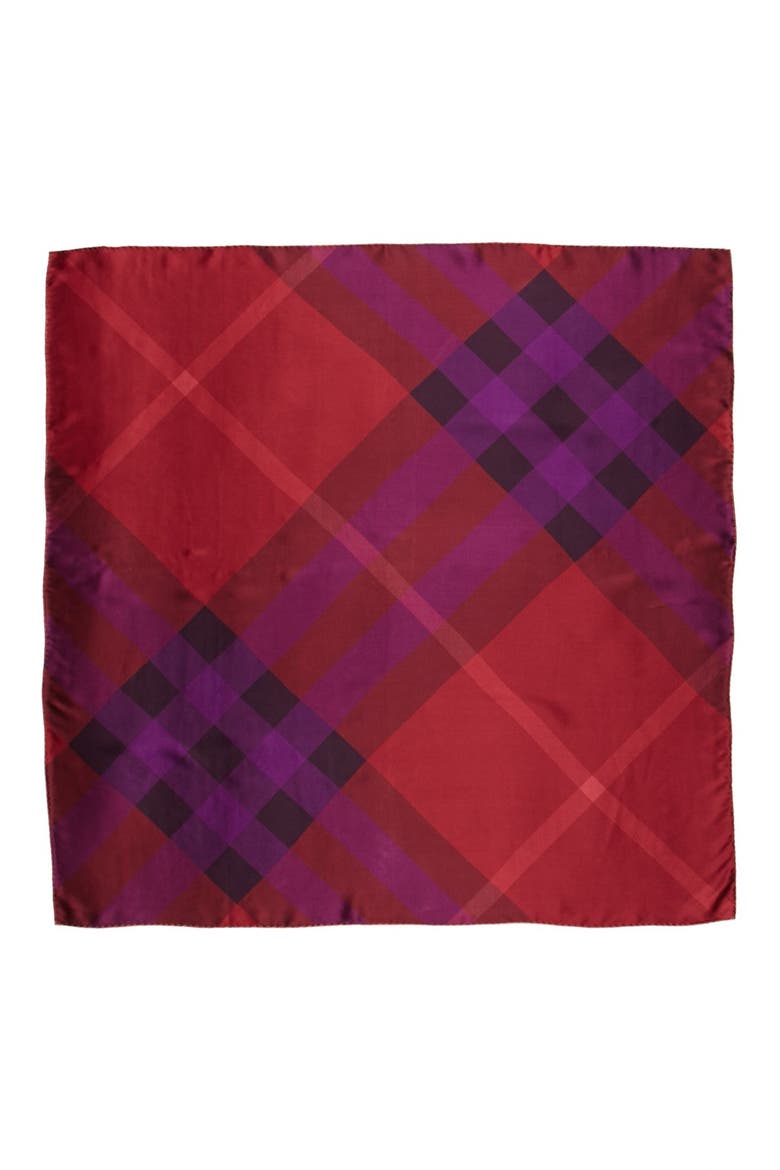 Check Silk Scarf, Alternate, color, ALIZARIN CRIMSON CHECK