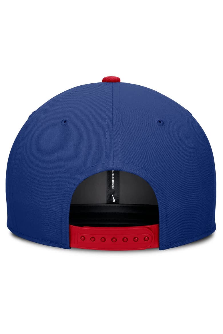 Men's Nike Royal/Red Texas Rangers Pro Performance Snapback Hat, Alternate, color, Royal