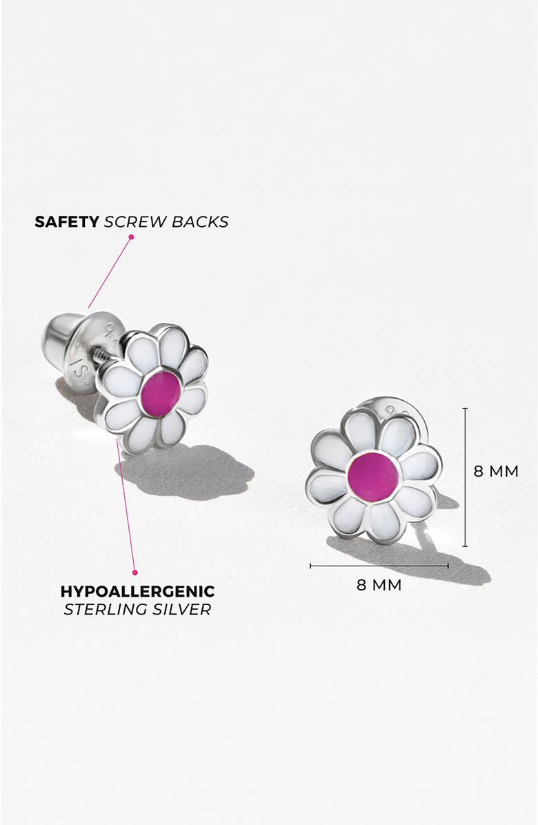 In Season Jewelry Delightful Daisy Earrings, Alternate, color, Pink