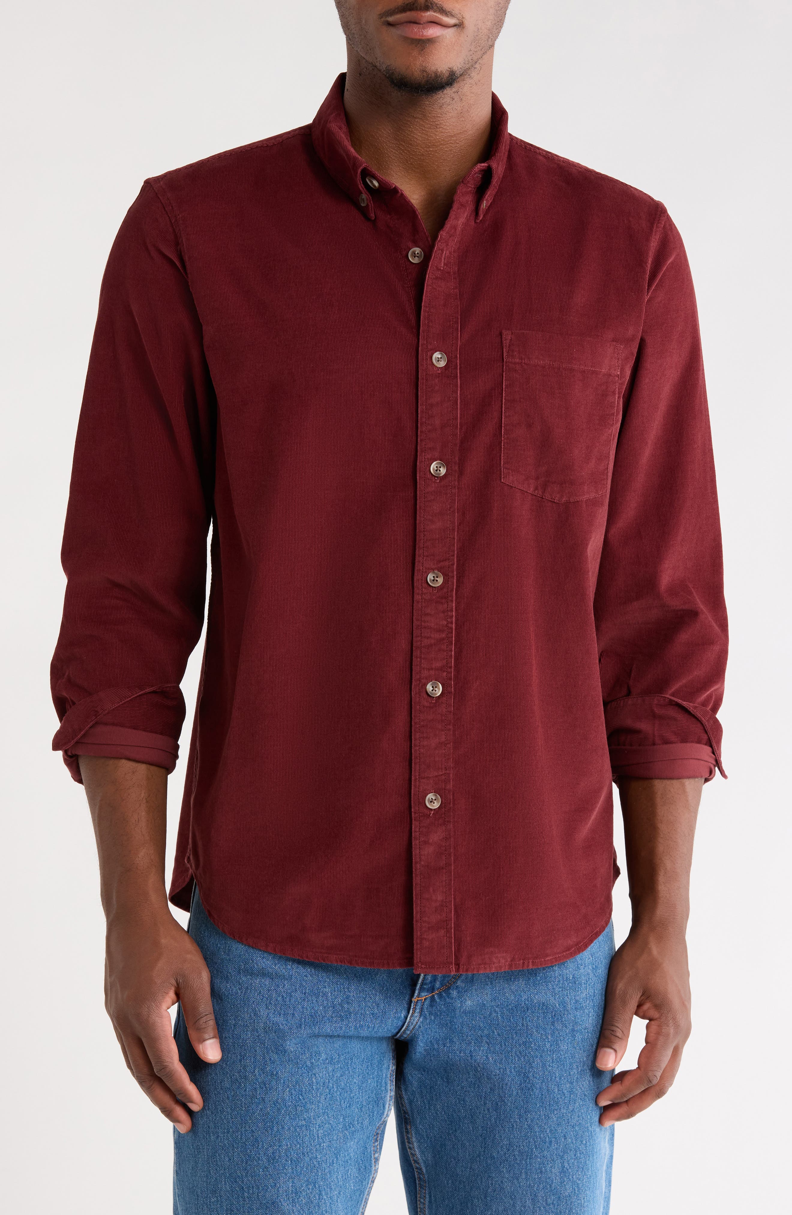 Corduroy Button-Down Shirt