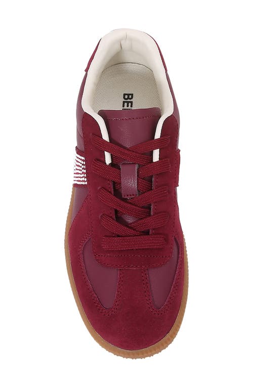 Berness Love Low Top Sneaker In Burgundy