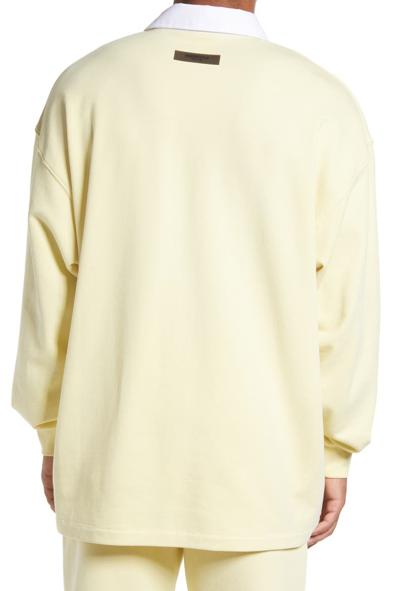 Men's French Terry Rugby Shirt, Alternate, color, CANARY