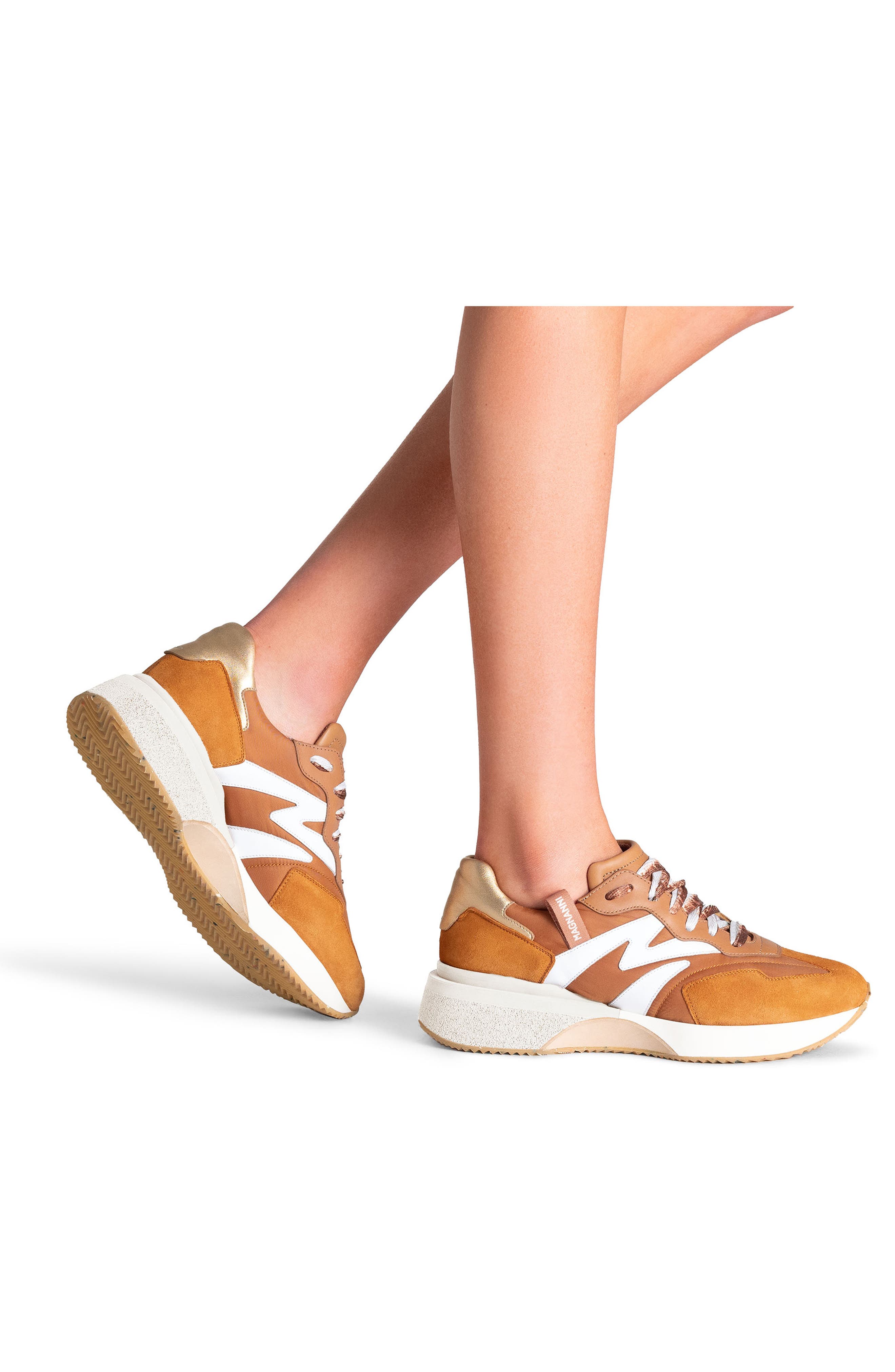 Mila Sneaker, Alternate, color, CUERO
