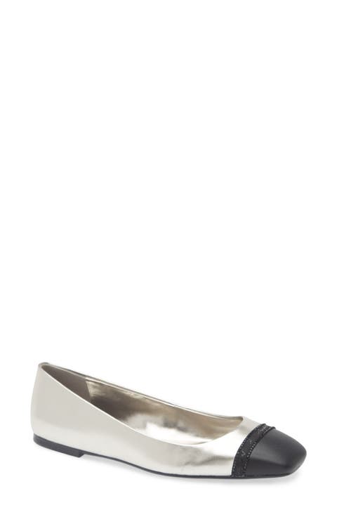 Zofia Cap Toe Ballet Flat (Women)