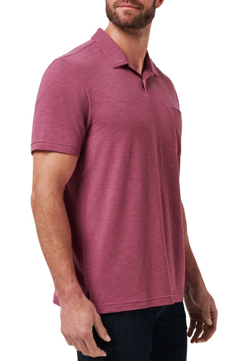 Cloud Slub Pocket Polo, Alternate, color, DAMSON