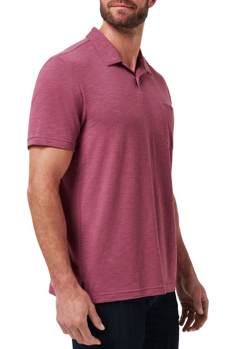 TravisMathew Cloud Slub Pocket Polo, Alternate, color, Damson