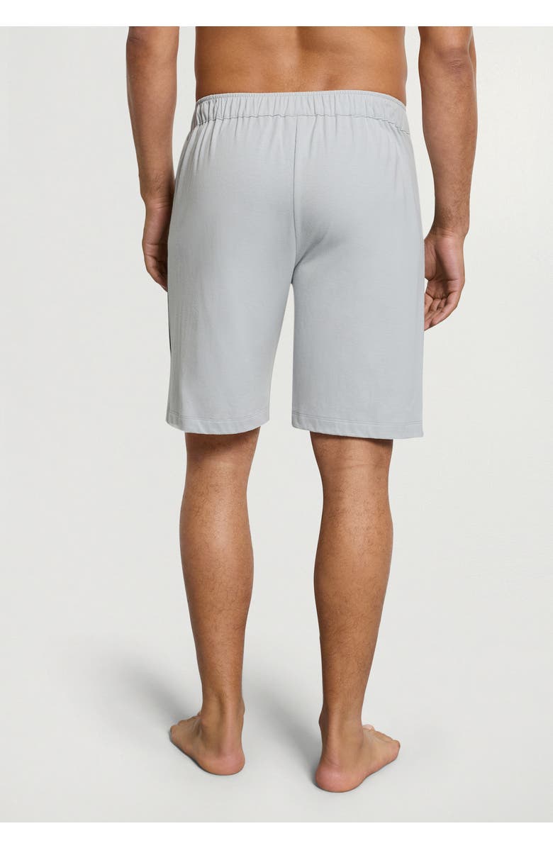 Hanro Night And Day Cotton Drawstring Shorts, Alternate, color, Skyline Gray