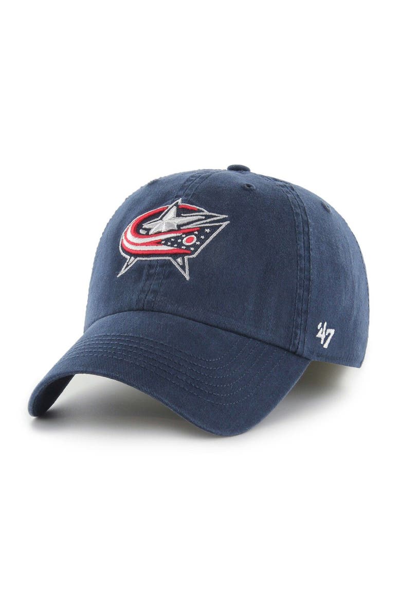 Men's '47 Navy Columbus Blue Jackets Classic Franchise Fitted Hat, Main, color, Navy