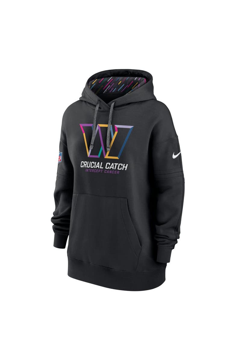 Nike Women's Nike  Black Washington Commanders 2024 NFL Crucial Catch Club Pullover Hoodie, Alternate, color, 