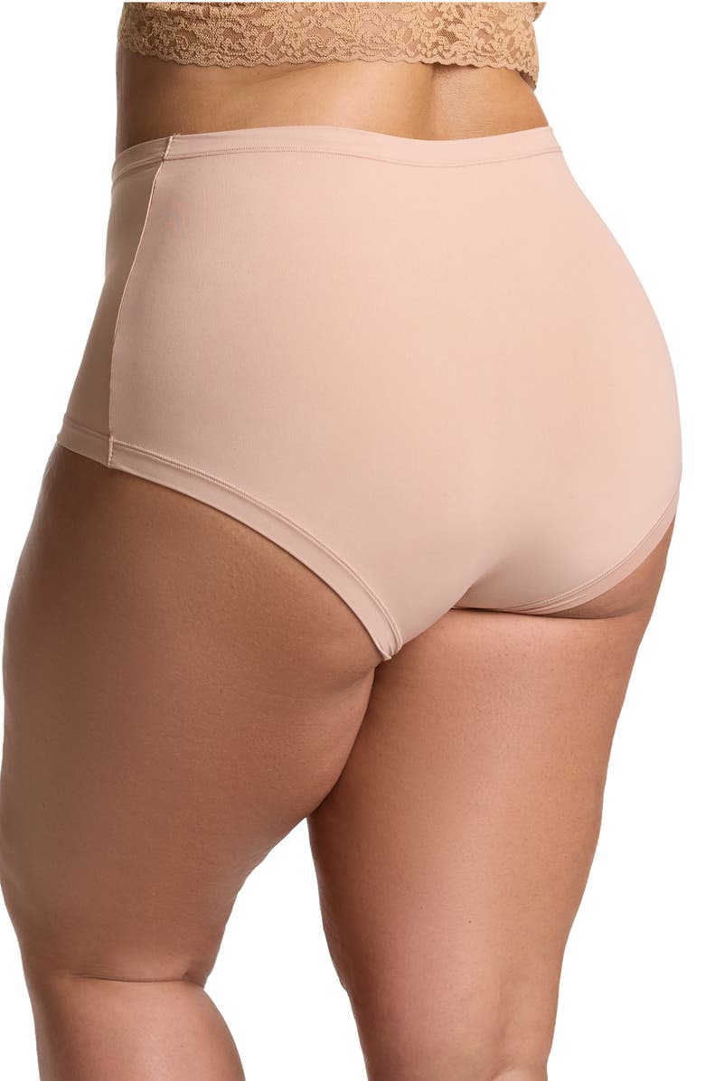 Hanky Panky OG High Waist Boyshorts, Alternate, color, Almond Milk Brown