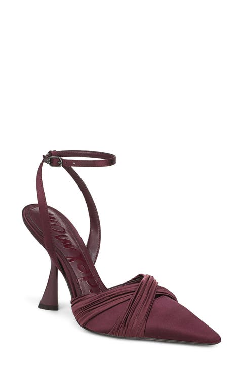 Patrice Pointed Toe Ankle Strap Pump