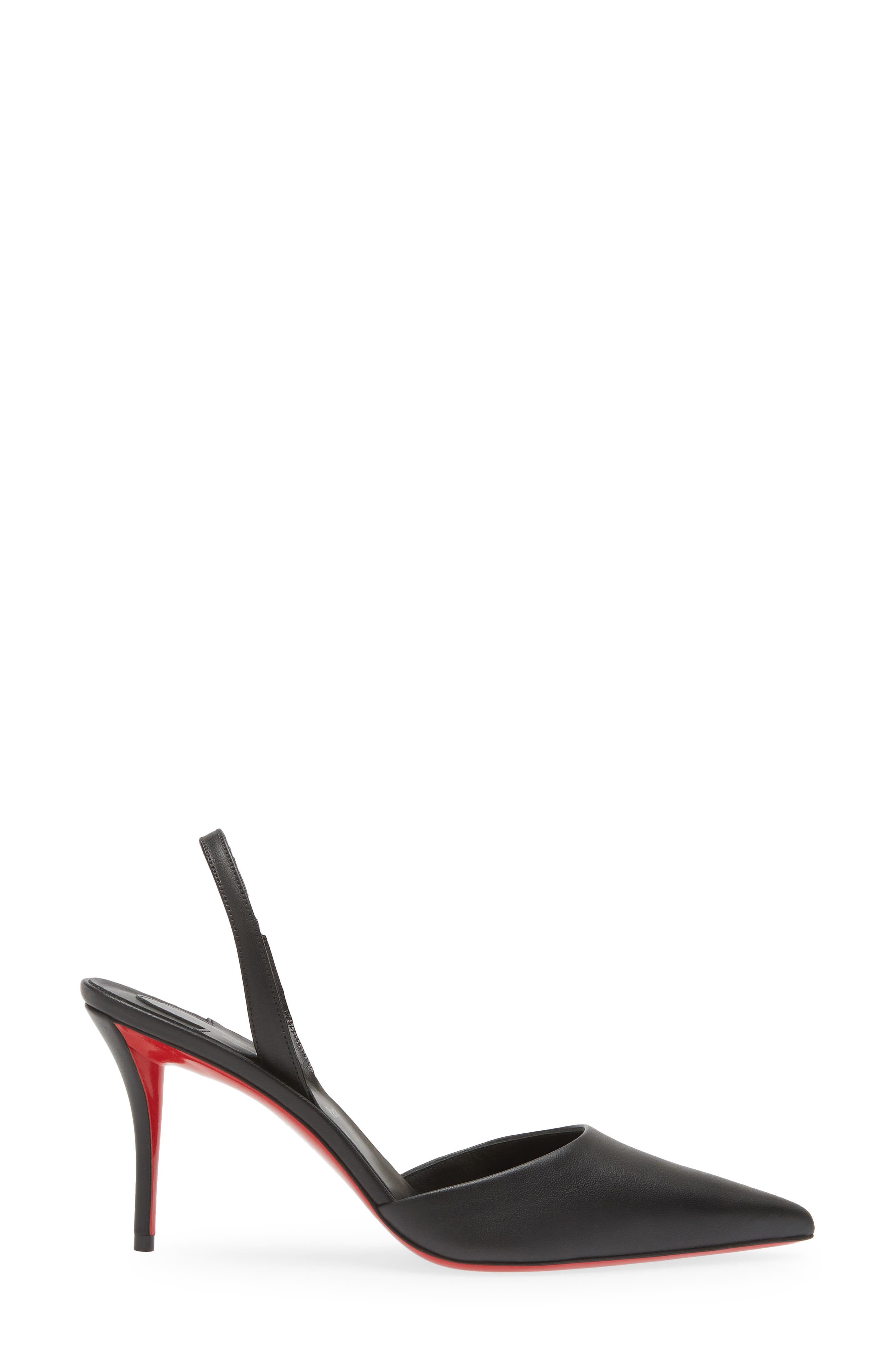Christian Louboutin Apostropha Pointed Toe Slingback Pump, Alternate, color, 