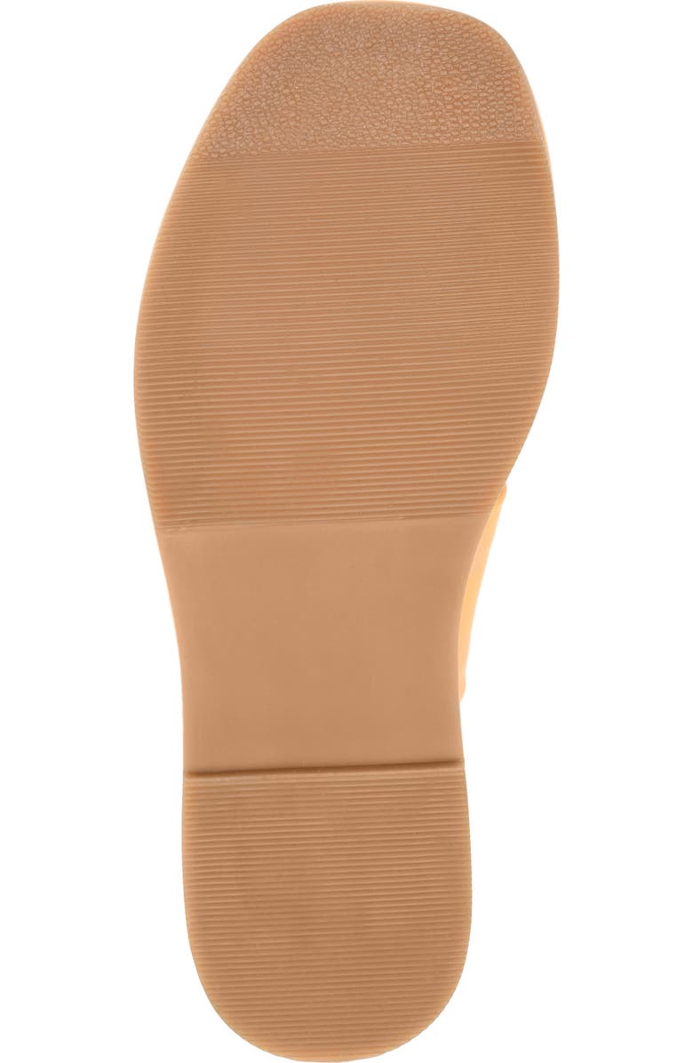 Journee Signature Kanndice Crisscross Slide Sandal, Alternate, color, Tan