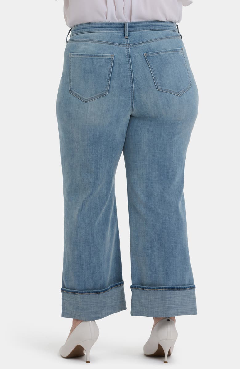NYDJ Teresa Cuff Wide Leg Jeans, Alternate, color, Madison River