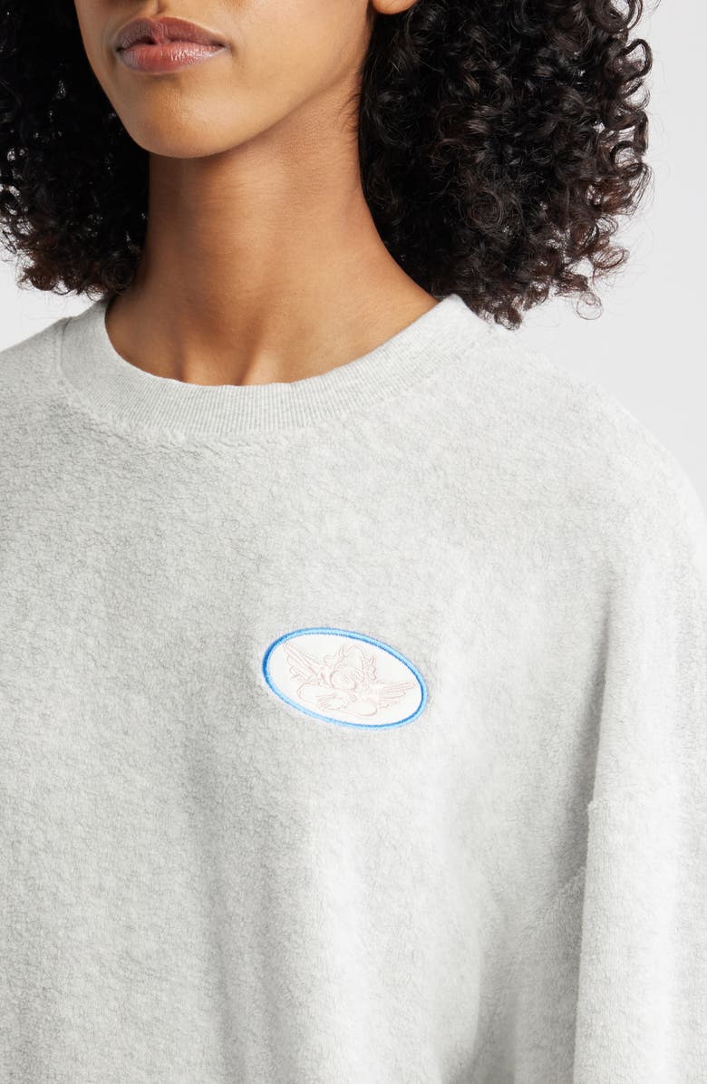 BOYS LIE Charmer Kara Crewneck Sweatshirt, Alternate, color, Grey