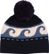 Faherty Wave Swell Pom Beanie