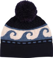 Faherty Wave Swell Pom Beanie