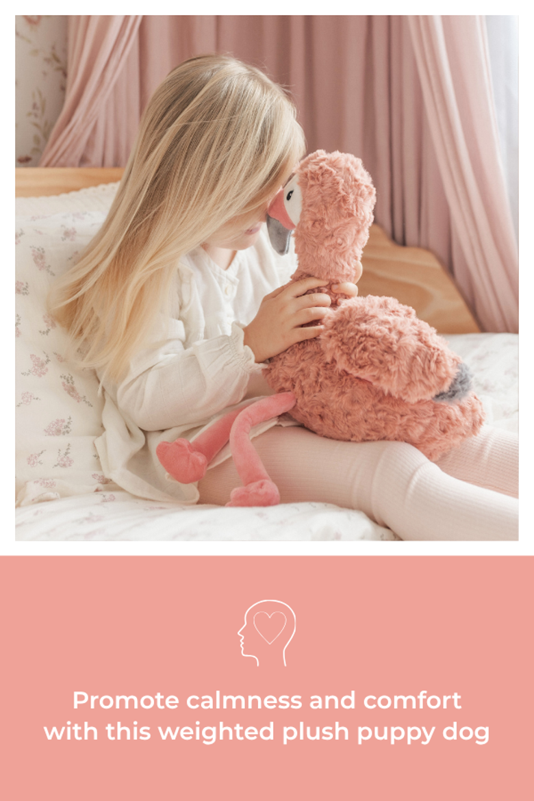 Microwavable and Weighted Plush Buddies, Alternate, color, Francesca the Flamingo