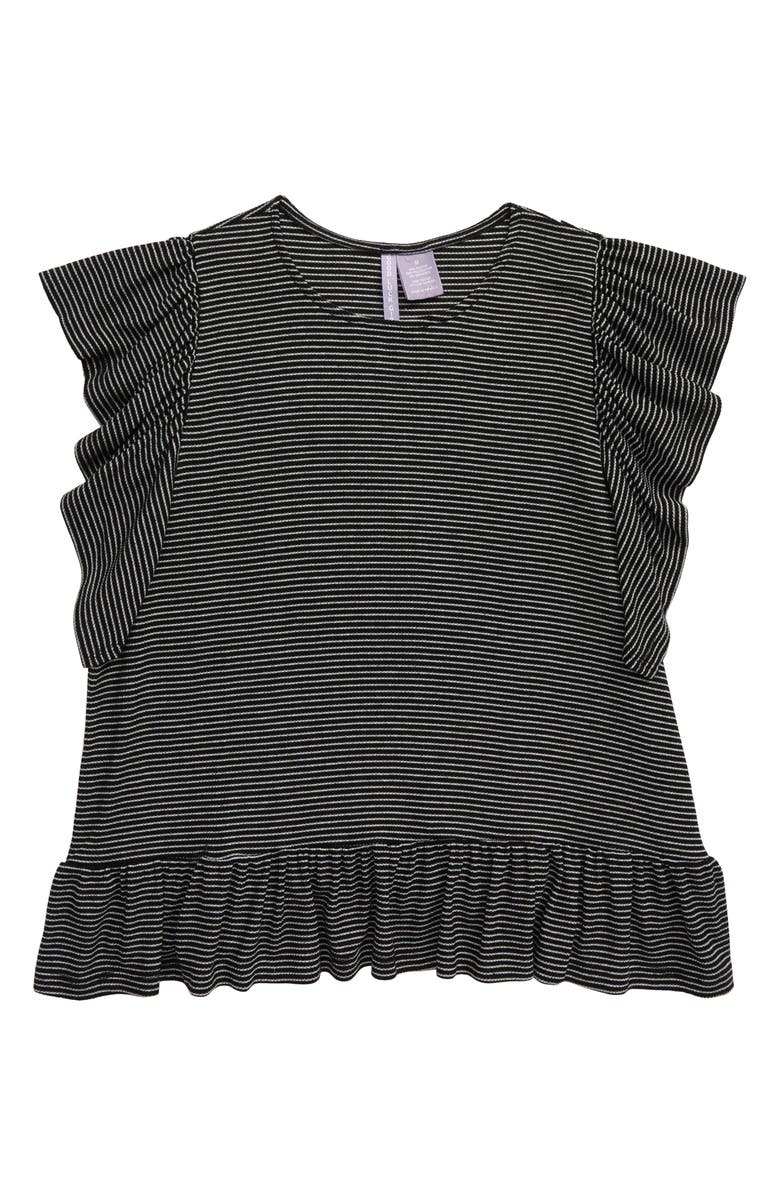 Good Luck Girl Ruffle Sleeve Top, Main, color,