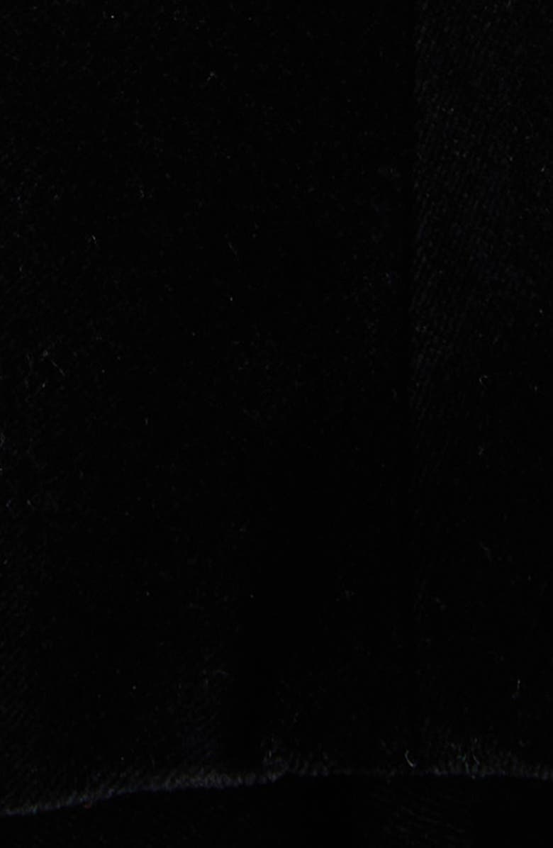 McQueen Lace Detail Velveteen Peplum Jacket, Alternate, color,