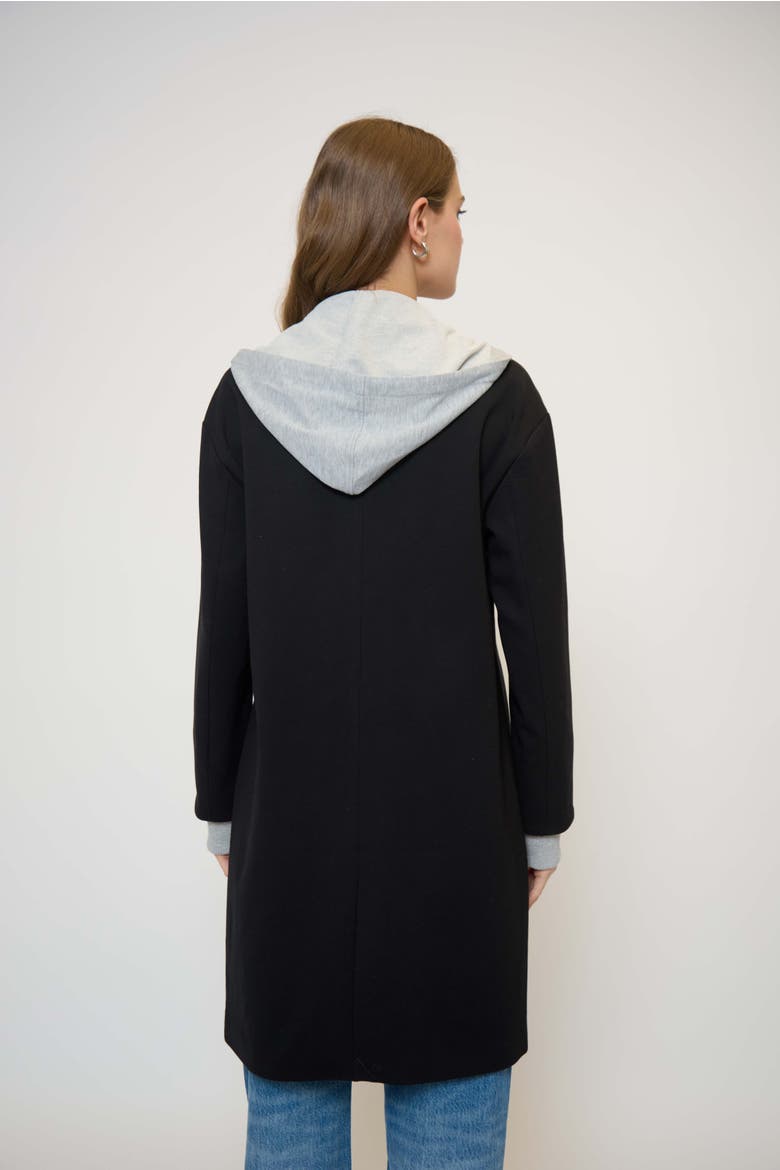 Daphne Dickey Coat, Alternate, color, BLACK
