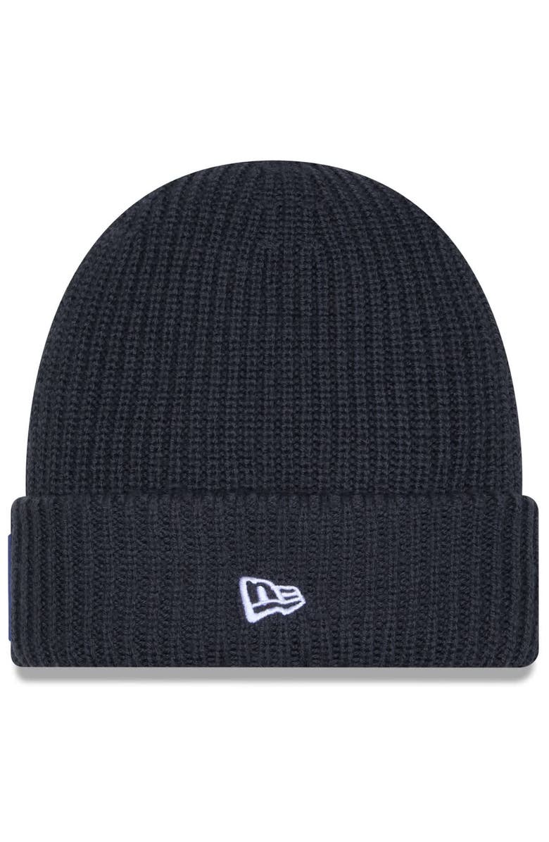 New Era Men's New Era Charcoal New York Jets 2025 Sideline Cold Weather Cuffed Knit Hat, Alternate, color, Charcoal