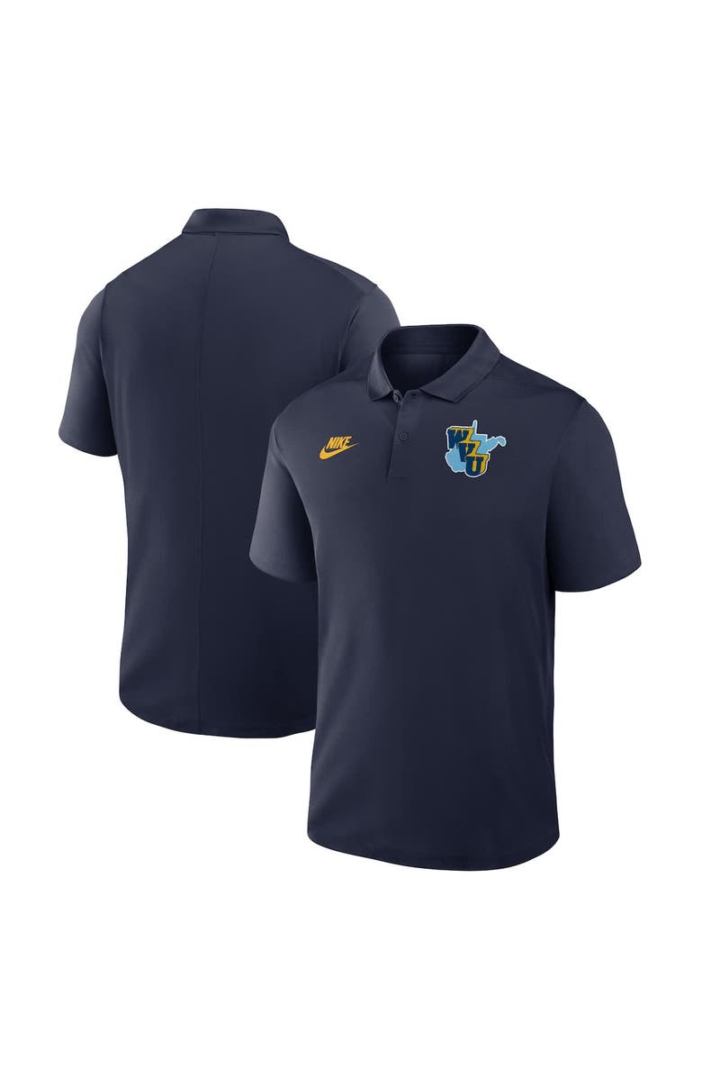 Nike Men's Nike Navy West Virginia Mountaineers Vault Victory Dri-FIT Polo, Alternate, color, Navy