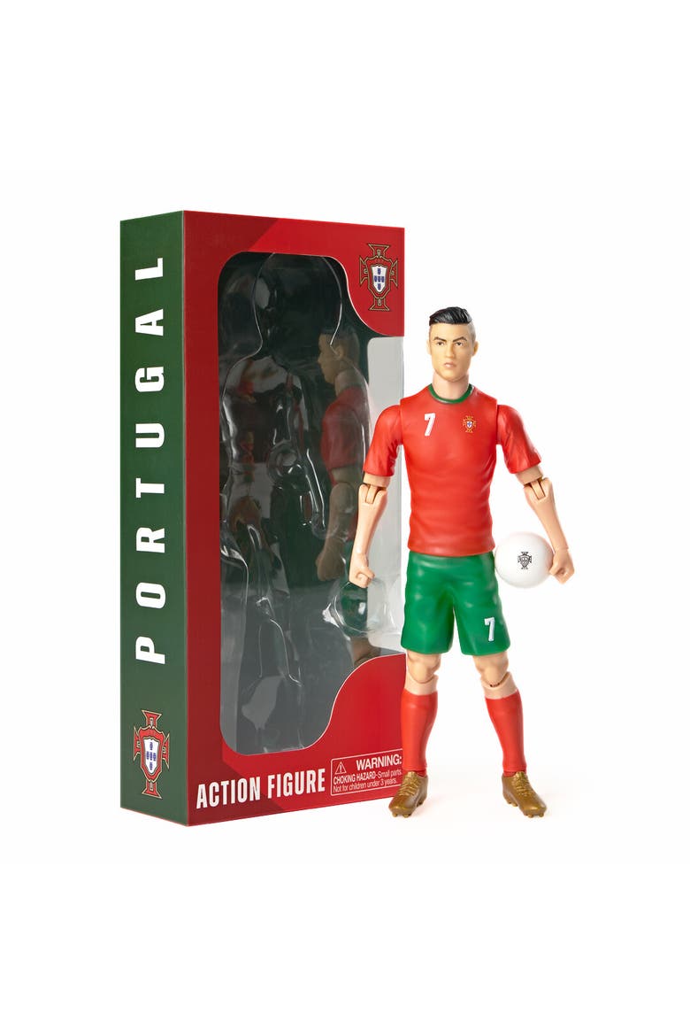 SOCKERS Portugal Cristiano Ronaldo 8" Collectible Soccer Action Figure, Main, color, Red
