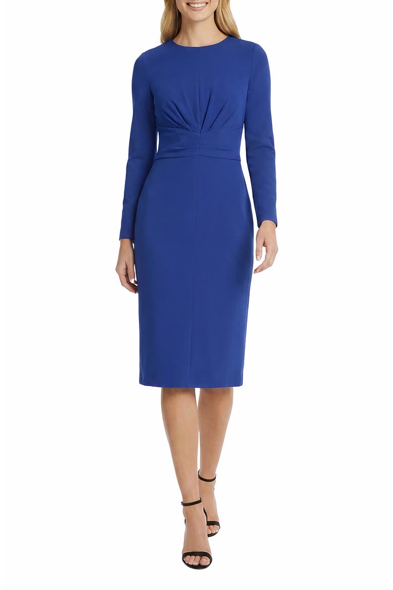 Long Sleeve Sheath Dress, Main, color, SODALITE BLUE