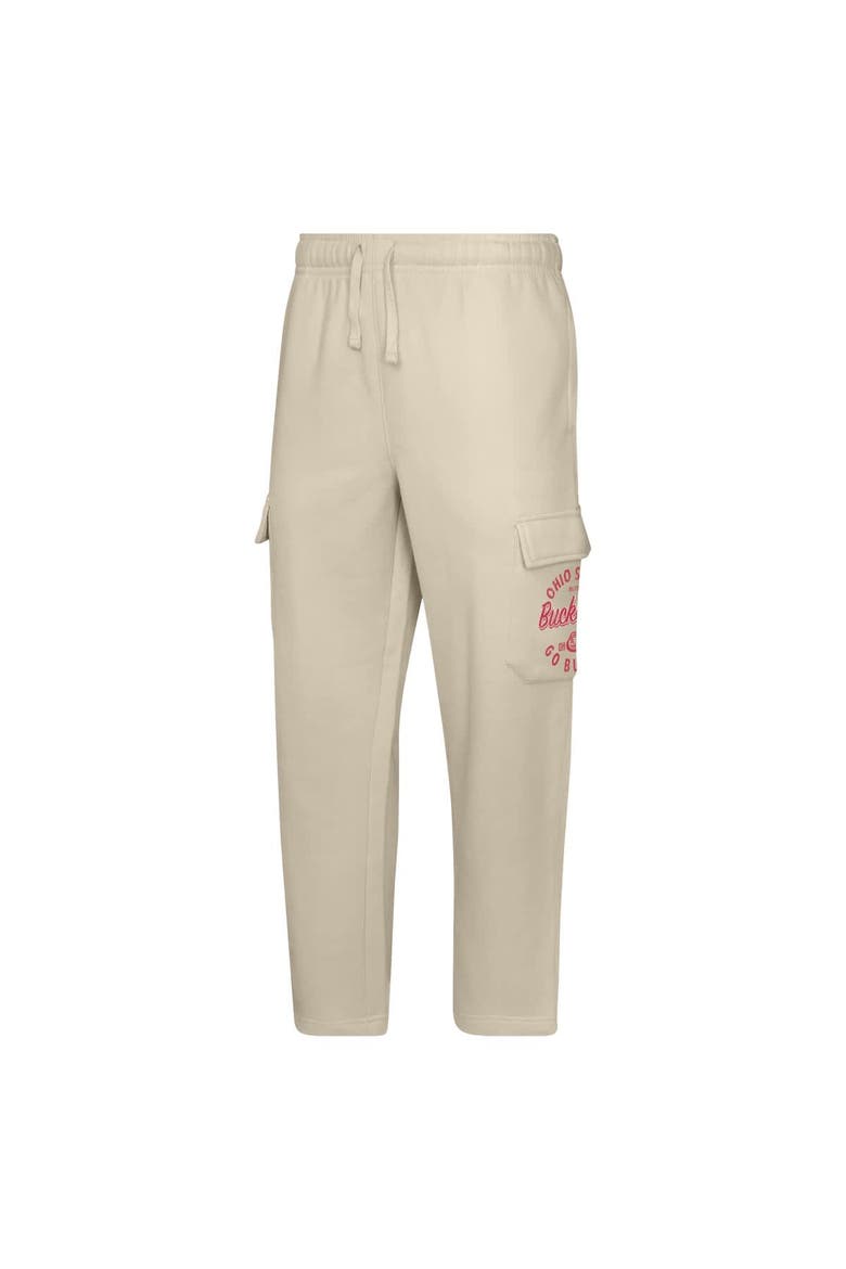 Youth Cream Ohio State Buckeyes All Around The World Fleece Sweatpants, Alternate, color, Cream