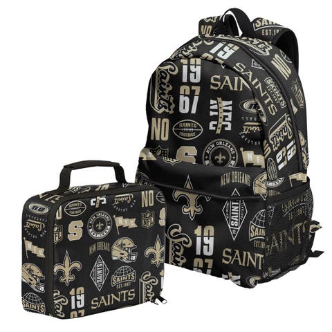 New Orleans Saints Backpack and Lunchbox Set