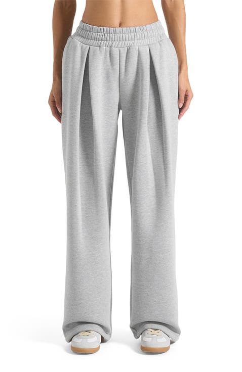 Fanny Straight Leg Box Pleat Joggers